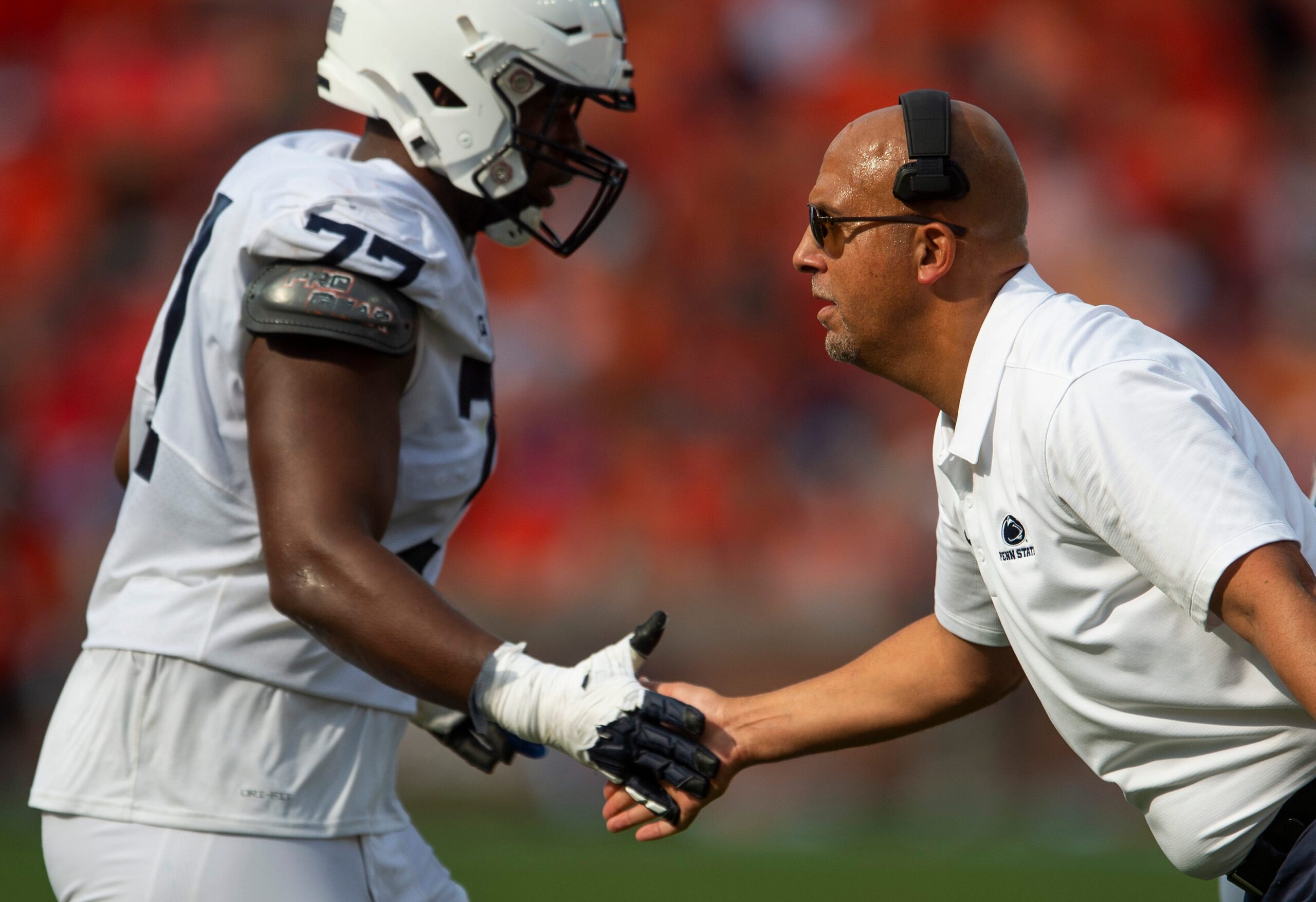 Penn State football coach James Franklin