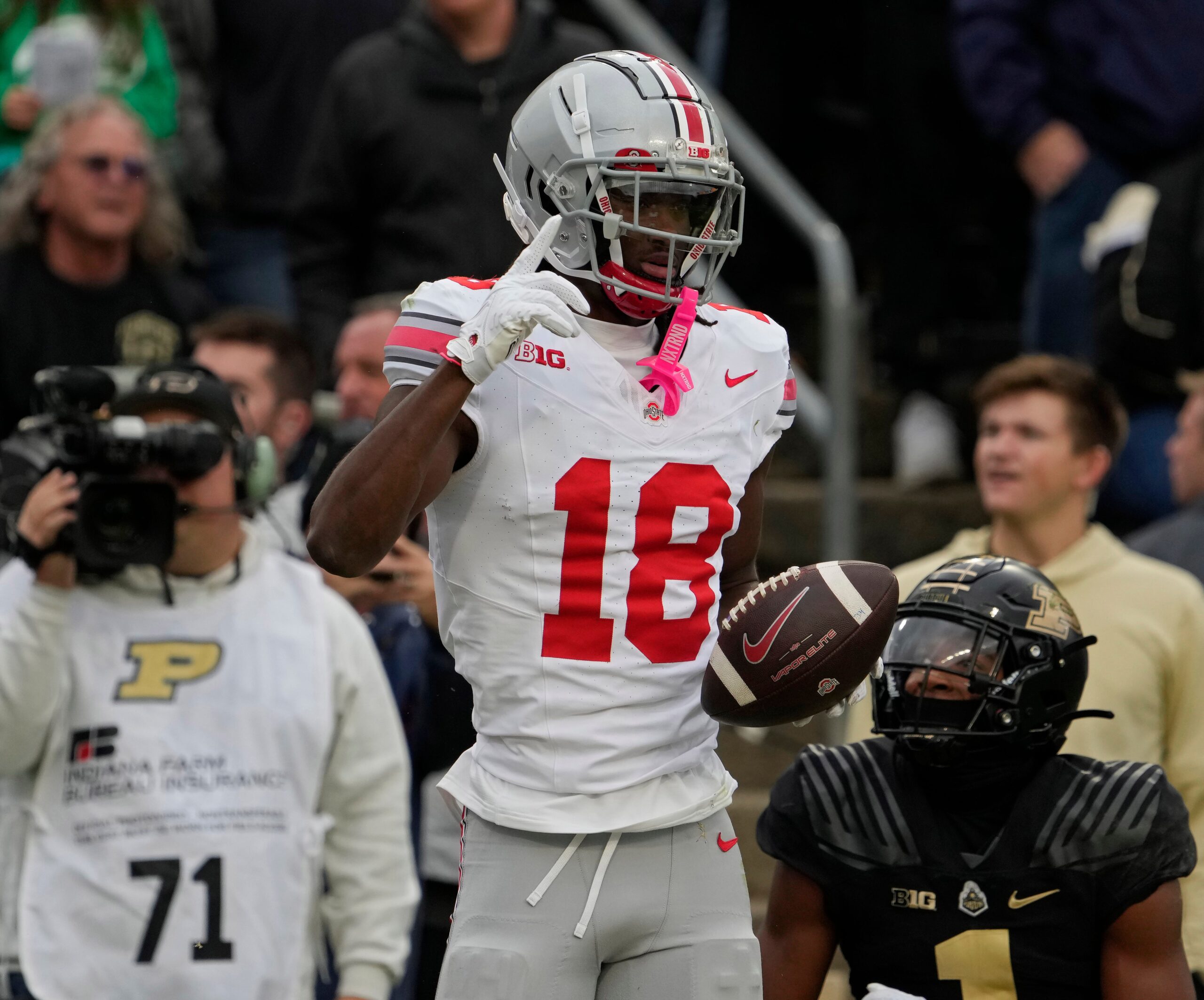 Ohio State Buckeye Marvin Harrison Jr Named B1G Co-Offensive Player of the  Week