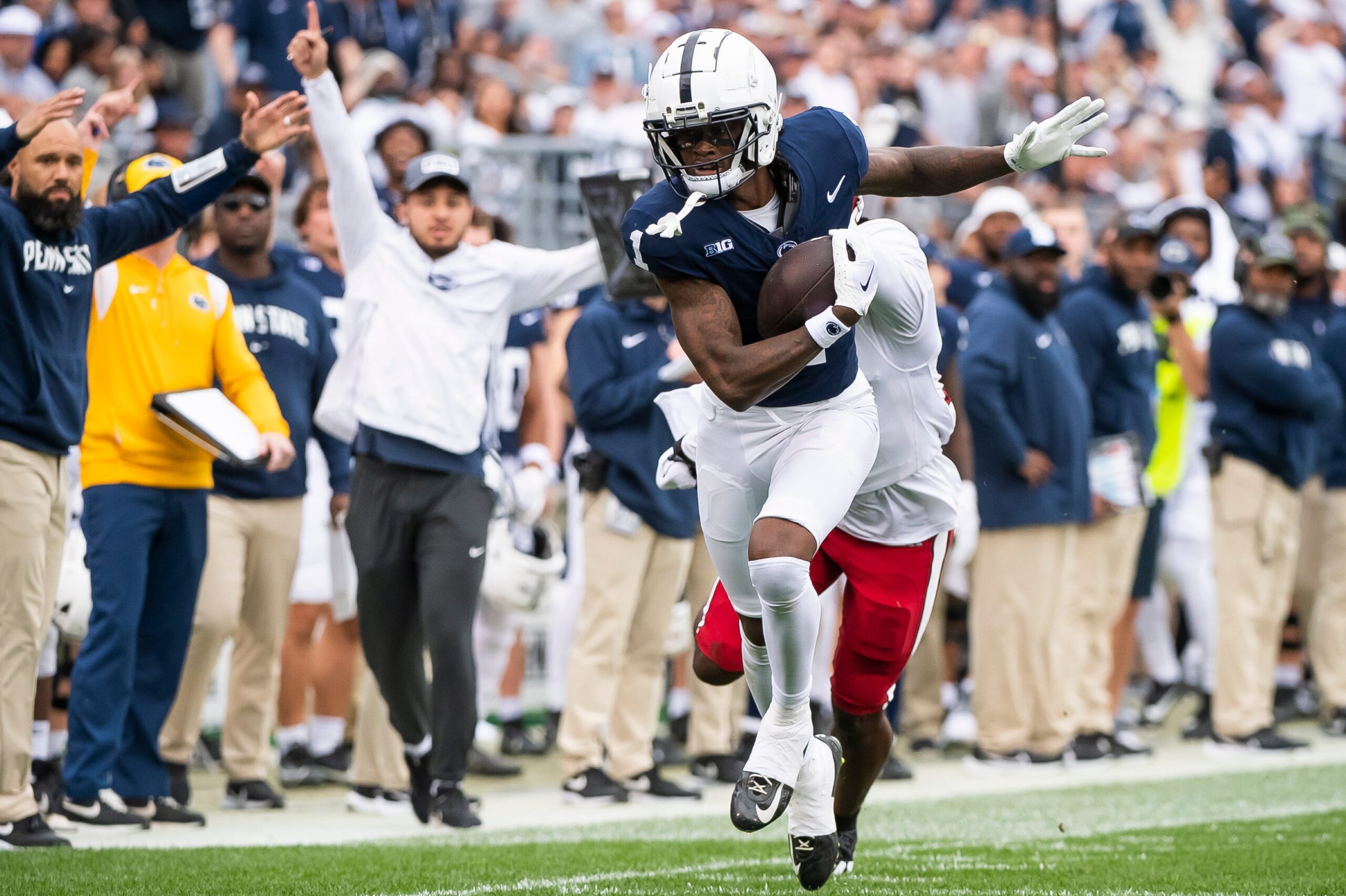 Penn State football, KeAndre Lambert-Smith, transfer portal, Blue-White Game